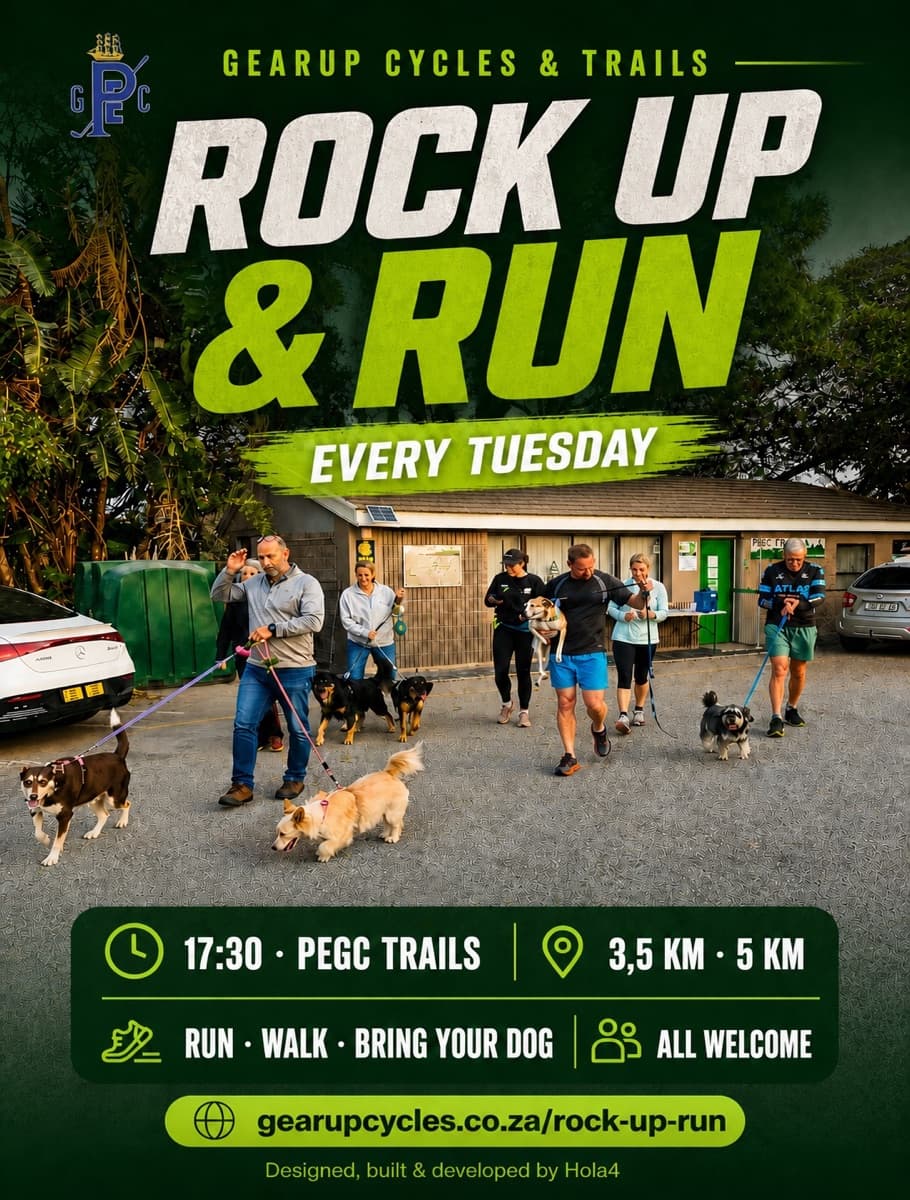 Rock-Up & Run every Tuesday at PEGC Trails